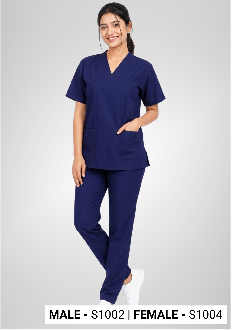 DOCTOR SCRUB SPUN V.NECK