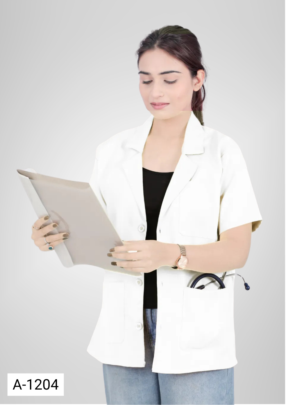 DOCTOR APRON HALF SLEEVE